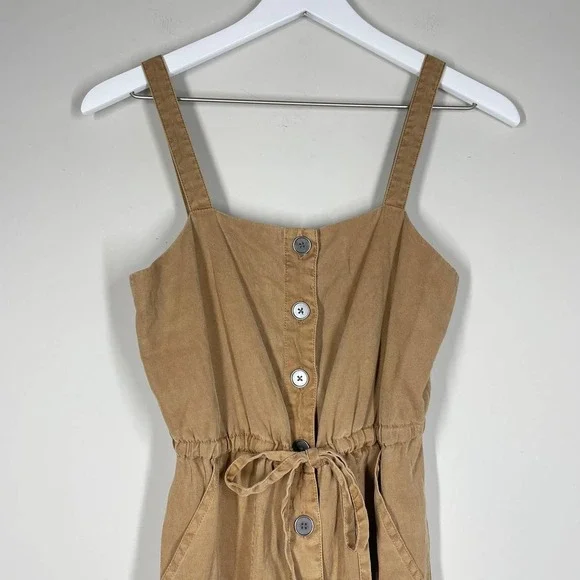 ALICE + OLIVIA Tiana Button Front Patch Pocket Jumpsuit 0 - Picture 5 of 13